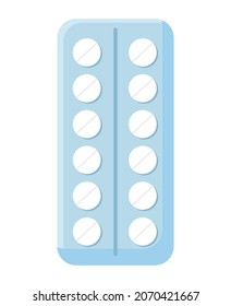 pretty pill tablet over white
