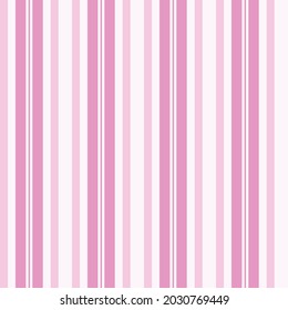 Pretty pink linen stripe. Seamless vector linear pattern suitable for summer fashion, home decor and stationary.