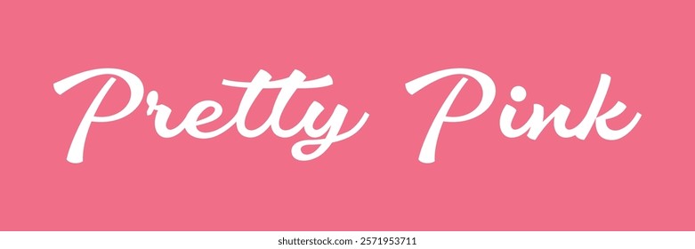 pretty pink text for T-shirt and other use on pink background.