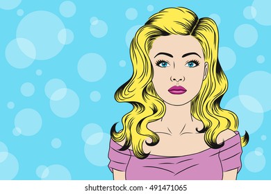 Pretty Pop Art Girl