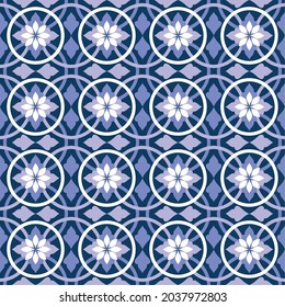 pretty purple tiles pattern illustration