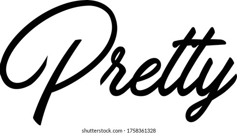 Bonita cita. Texto moderno de caligrafía. Ilustración de vectores dibujada a mano en blanco y negro