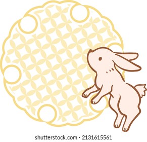 和柄 兎 ｲﾗｽﾄ のイラスト素材 画像 ベクター画像 Shutterstock