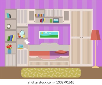 Pretty room of a young girl