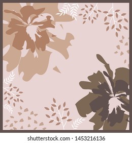 pretty scarf design on pink background