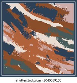 bonito patrón de bufanda con diseño abstracto