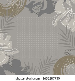 pretty scarf pattern design on grey color background