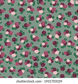 Pretty seamless pattern with little flowers