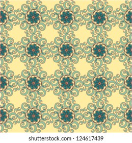 pretty seamless pattern with twirls