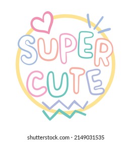 pretty slogan typography for girls apparels