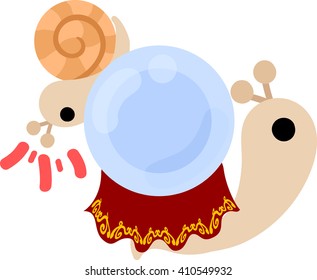 Pretty snails and a crystal