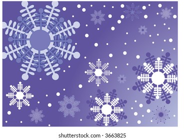 pretty snowflake background  vector