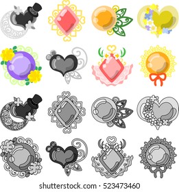 The pretty and stylish accessory icons