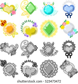 The pretty and stylish accessory icons