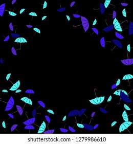 Pretty summer background with umbrellas. Umbrellas In Cartoon Free Style. Pattern Art Illustration Vector