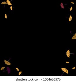 Pretty summer background with umbrellas. Umbrellas In Cartoon Free Style. Pattern Art Illustration Vector