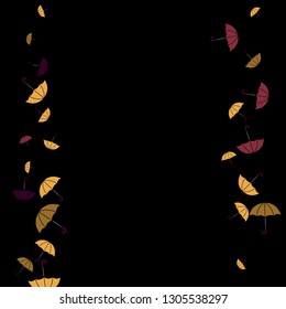 Pretty summer background with umbrellas. Umbrellas In Cartoon Free Style. Pattern Art Illustration Vector