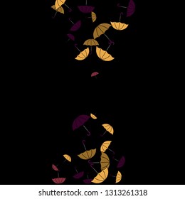 Pretty summer background with umbrellas. Umbrellas In Cartoon Free Style. Pattern Art Illustration Vector
