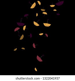 Pretty summer background with umbrellas. Umbrellas In Cartoon Free Style. Pattern Art Illustration Vector