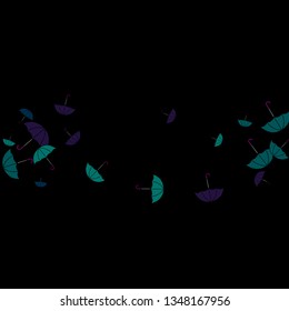 Pretty summer background with umbrellas. Umbrellas In Cartoon Free Style. Pattern Art Illustration Vector
