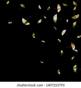 Pretty summer background with umbrellas. Umbrellas In Cartoon Free Style. Pattern Art Illustration Vector
