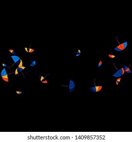 Pretty summer background with umbrellas. Umbrellas In Cartoon Free Style. Pattern Art Illustration Vector

