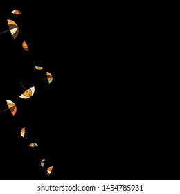 Pretty summer background with umbrellas. Umbrellas In Cartoon Free Style. Pattern Art Illustration Vector