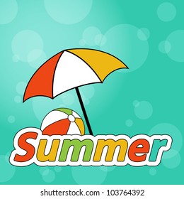Pretty summer background, vector