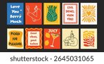 Pretty summer bistro banner set with aesthetic designs combining floral illustrations and sweet messages. Perfect for lifestyle branding, cafes, or eco markets.

