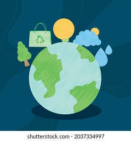 pretty sustainable card with items