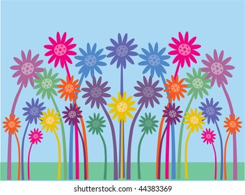 Pretty symmetrical flowers
