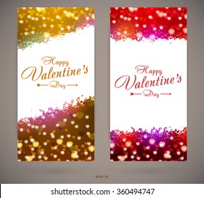 Pretty Valentines day invitation cards