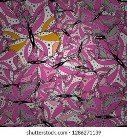 Pretty vector butterfly with spring palette for child. Watercolor colors butterflies isolated on white, black and pink background. Vector illustration. In vintage style.