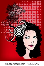 pretty vector girl