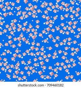 Pretty vector seamless pattern of many small flowers. High coverage. Floral background for textile, design, book and diary covers, wallpapers, print, gift packaging and scrapbook