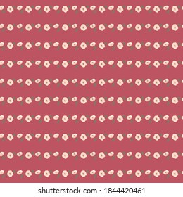 Pretty vintage feedsack pattern in small flowers. Millefleurs. Floral sweet seamless background for textile, fabric, covers, wallpapers, print, gift wrap, scrapbooking, quilting, decoupage.