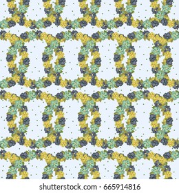 Pretty vintage feedsack pattern in small flowers. Millefleurs. Floral sweet seamless background for textile, fabric, covers, wallpapers, print, gift wrap, scrapbooking, quilting, decoupage.