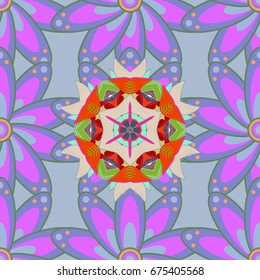Pretty vintage feedsack pattern in small flowers. Floral sweet seamless background for textile, fabric, covers, wallpapers, print, wrap, scrapbooking, quilting, decoupage.