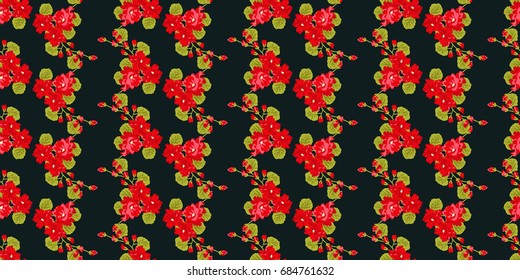 Pretty vintage feedsack pattern in small flowers. Millefleurs. Floral sweet seamless background for textile, fabric, covers, wallpapers, print, gift wrap, scrapbooking, quilting, decoupage.