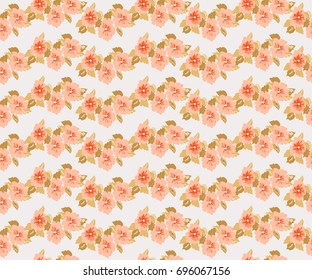 Pretty vintage feedsack pattern in small flowers. Millefleurs. Floral sweet seamless background for textile, fabric, covers, wallpapers, print, gift wrap, scrapbooking, quilting, decoupage.