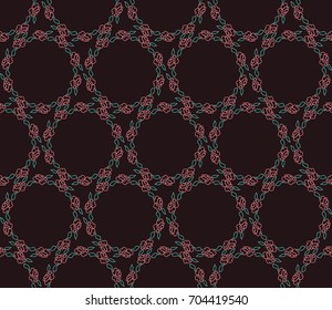 Pretty vintage feedsack pattern in small rose flowers. Millefleurs. Floral sweet seamless background for textile, fabric, covers, wallpapers, print, gift wrap, scrapbooking, quilting, decoupage