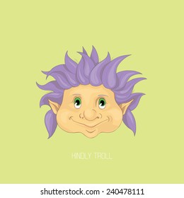 Pretty violet troll