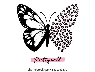pretty wild butterfly leopard vector illustration design for fashion graphics, t shirt prints, posters etc
stationery,mug,t shirt,phone case fashion style spring summer winter pretty wild sticker 