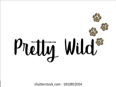 vector leopardo de los pies de gato salvaje 