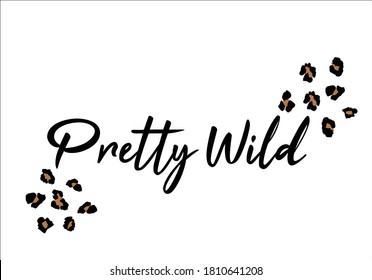 pretty  wild honey leopard heart fashion blogger hand drawn design leopard heart fashion blogger hand drawn design girl boss text and heart shape leopard pattern for fashion apparel, t shirt 