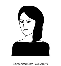 pretty woman portrait icon image 