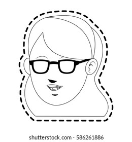 pretty young woman icon image 
