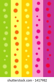 Prety color wall illustration