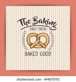 Pretzel of bakery food design