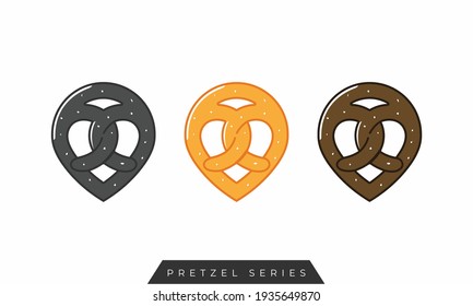 Vector de símbolo abstracto de Pretzel